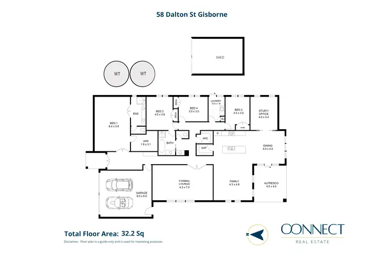 Floorplan of Homely house listing, 58 Dalton Street, Gisborne VIC 3437