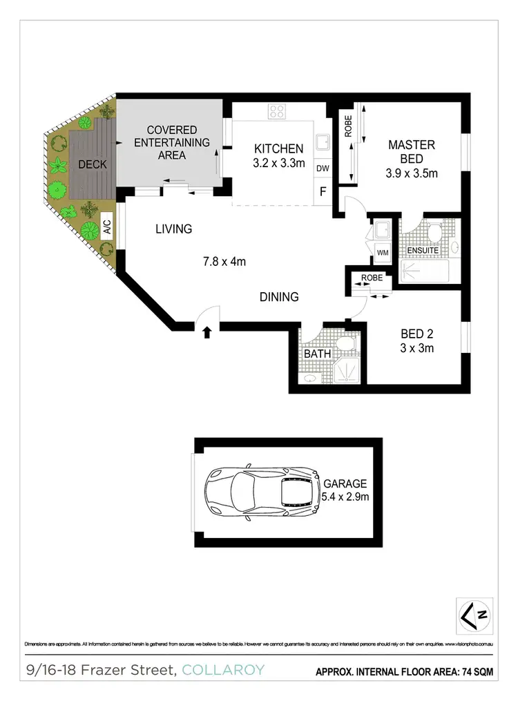 Floorplan of Homely apartment listing, 9/16-18 Frazer Street, Collaroy NSW 2097