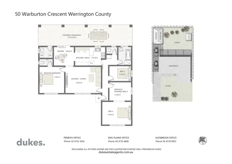 Floorplan of Homely house listing, 50 Warburton Crescent, Werrington County NSW 2747