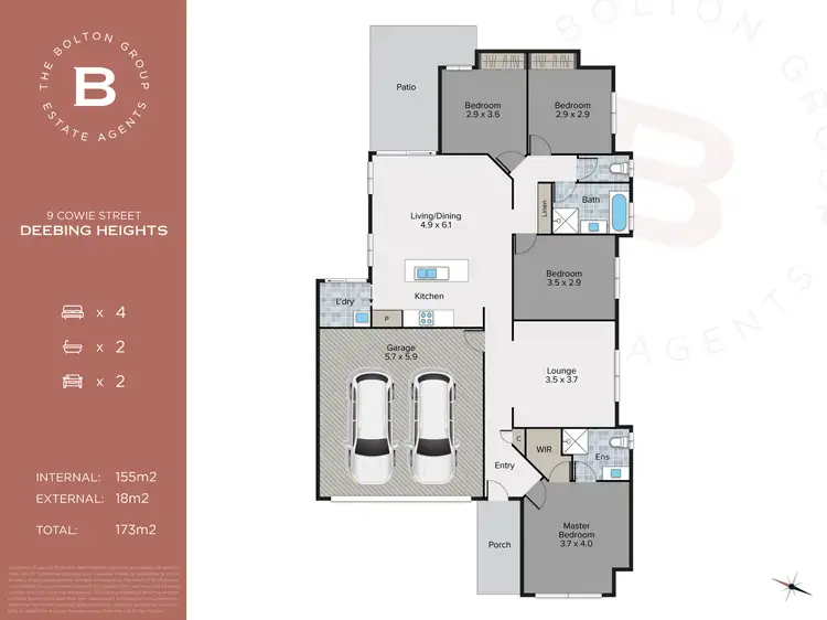 Floorplan of Homely house listing, 9 Cowie Street, Deebing Heights QLD 4306