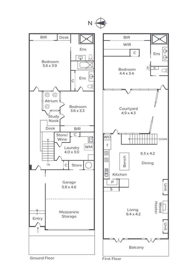 Floorplan of Homely house listing, 64 River Street, South Yarra VIC 3141