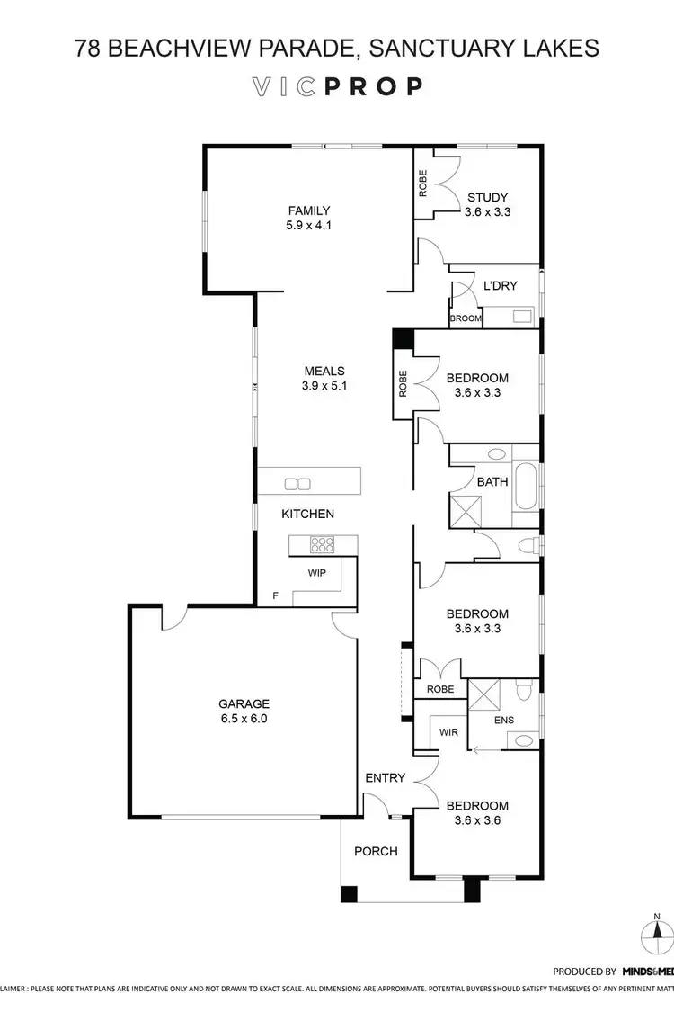 Floorplan of Homely house listing, 78 Beachview Parade, Sanctuary Lakes VIC 3030