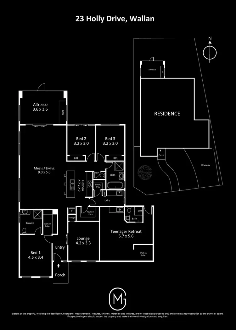 Floorplan of Homely house listing, 23 Holly Drive, Wallan VIC 3756