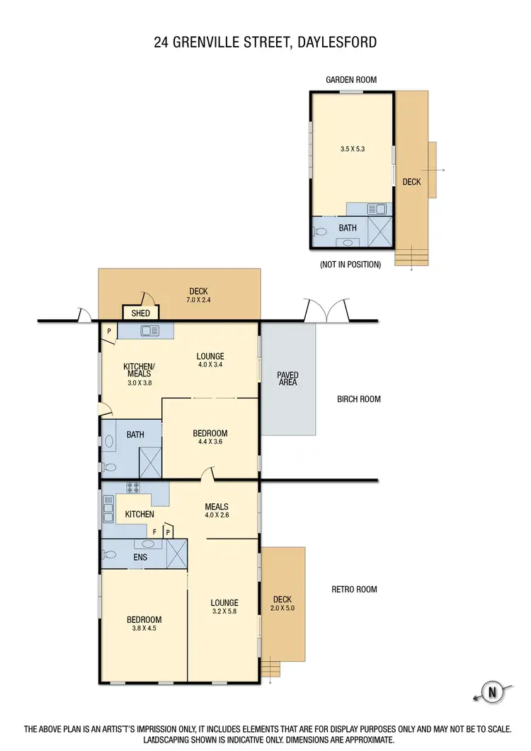 Floorplan of Homely house listing, 24 Grenville Street, Daylesford VIC 3460