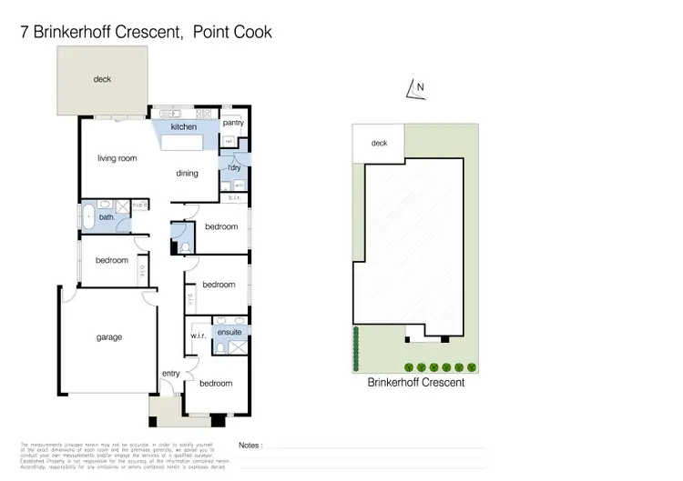 Floorplan of Homely house listing, 7 Brinkerhoff Crescent, Point Cook VIC 3030