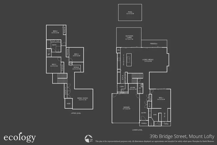 Floorplan of Homely house listing, 39B Bridge Street, Mount Lofty QLD 4350