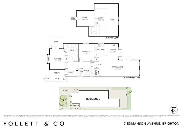 Floorplan of Homely house listing, 7 Edmanson Avenue, Brighton VIC 3186