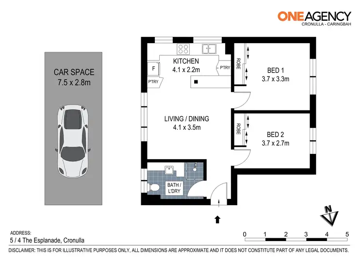 Floorplan of Homely apartment listing, 5/4 The Esplanade, Cronulla NSW 2230