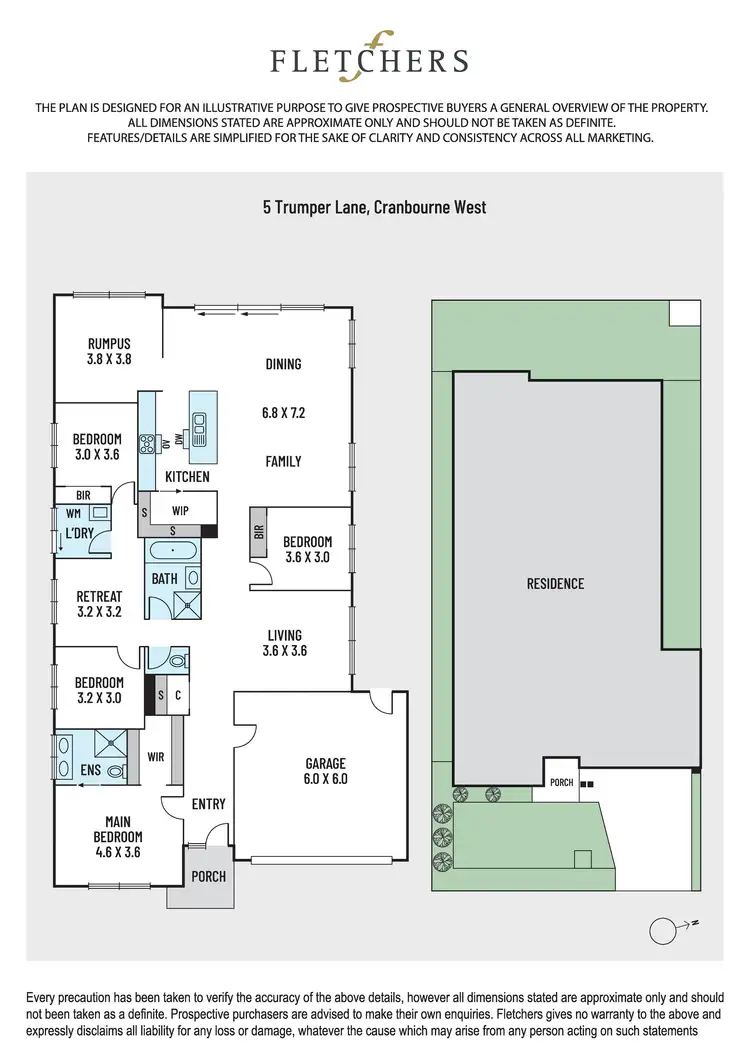 Floorplan of Homely house listing, 5 Trumper Lane, Cranbourne West VIC 3977
