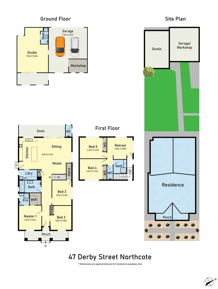 Floorplan of Homely house listing, 47 Derby Street, Northcote VIC 3070