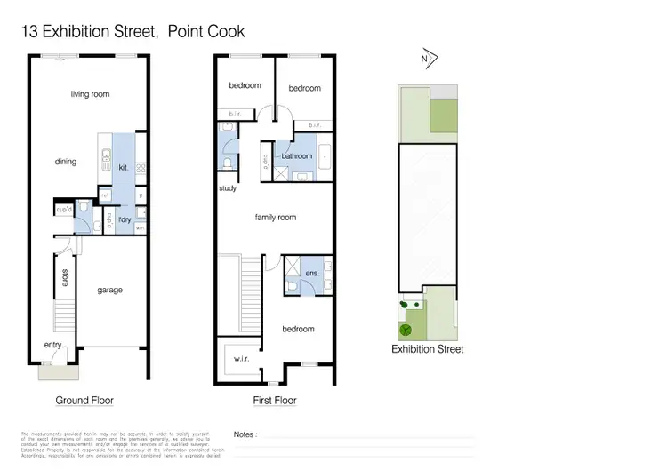 Floorplan of Homely townhouse listing, 13 Exhibition Street, Point Cook VIC 3030