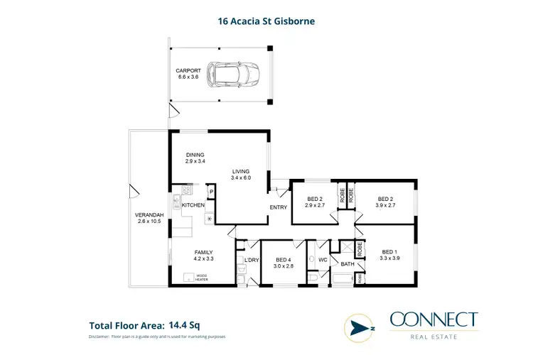 Floorplan of Homely house listing, 16 Acacia Court, Gisborne VIC 3437