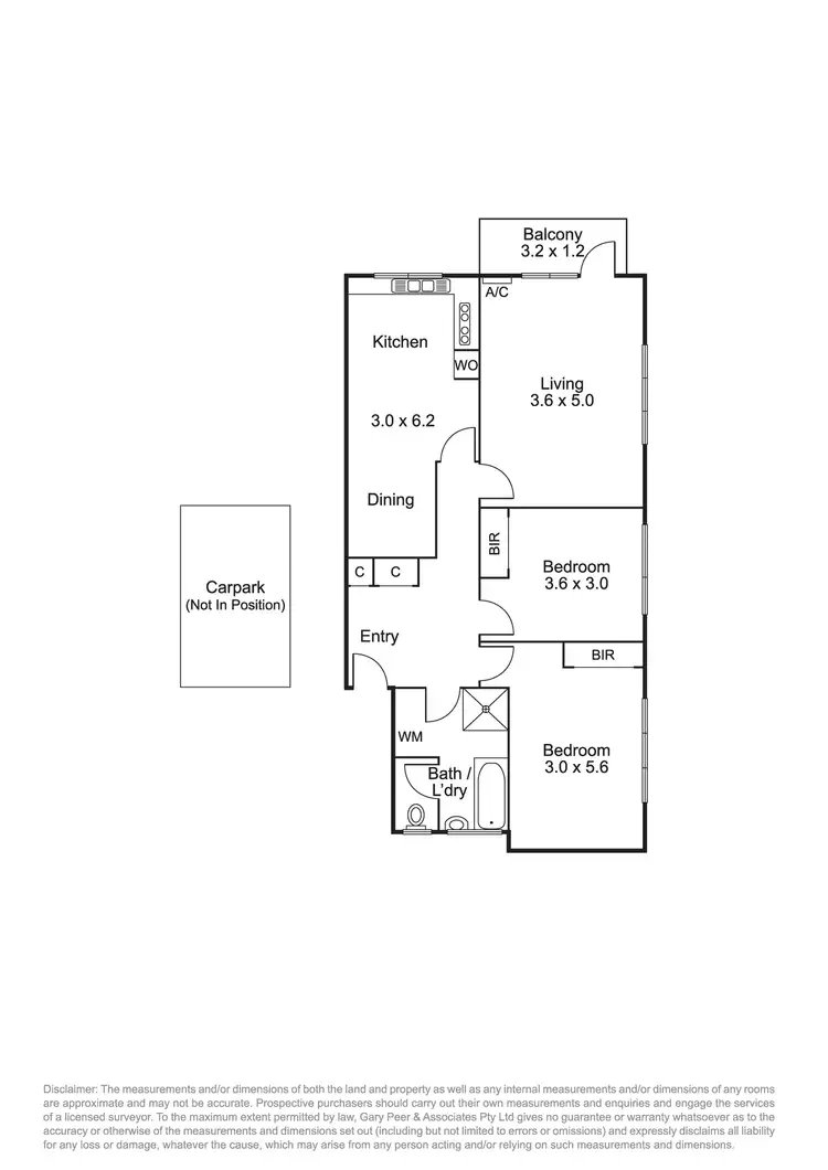 Floorplan of Homely apartment listing, 2/10 Dickens Street, Elwood VIC 3184