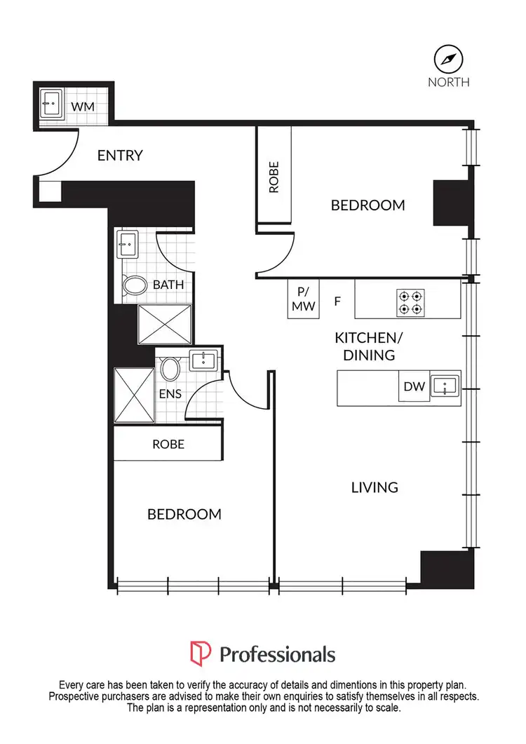 Floorplan of Homely apartment listing, 4607/70 Southbank Boulevard, Southbank VIC 3006