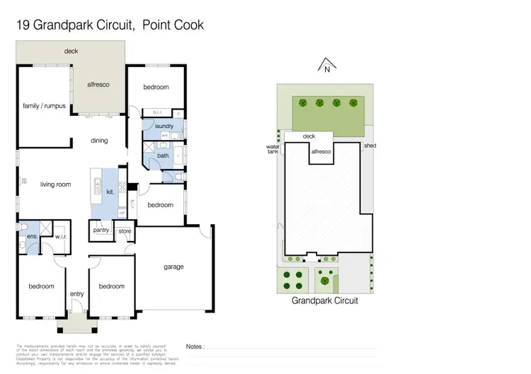 Floorplan of Homely house listing, 19 Grandpark Circuit, Point Cook VIC 3030