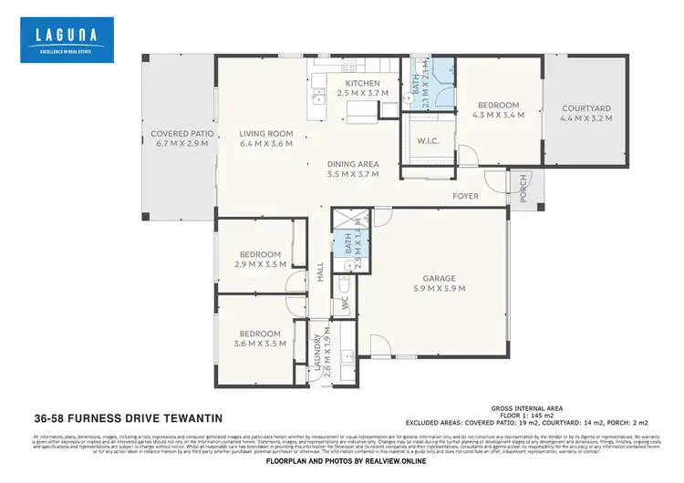 Floorplan of Homely villa listing, 36/58 Furness Drive, Tewantin QLD 4565
