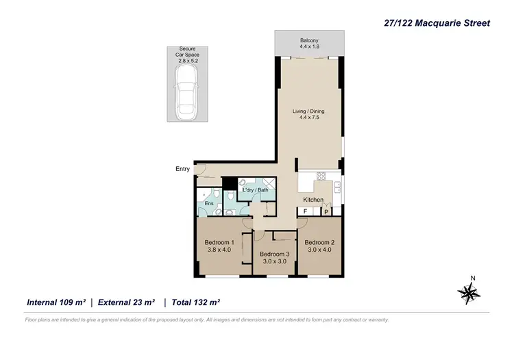 Floorplan of Homely unit listing, 27/122 Macquarie Street, St Lucia QLD 4067