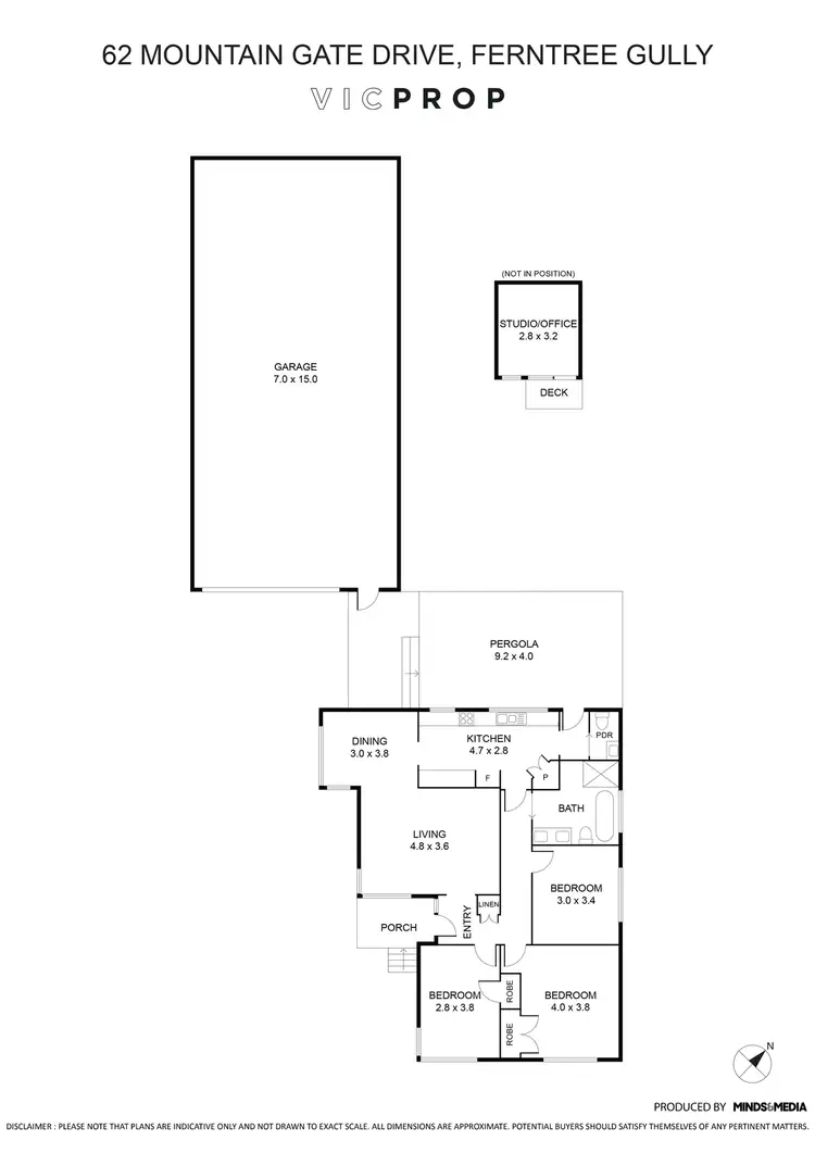 Floorplan of Homely house listing, 62 Mountain Gate Drive, Ferntree Gully VIC 3156