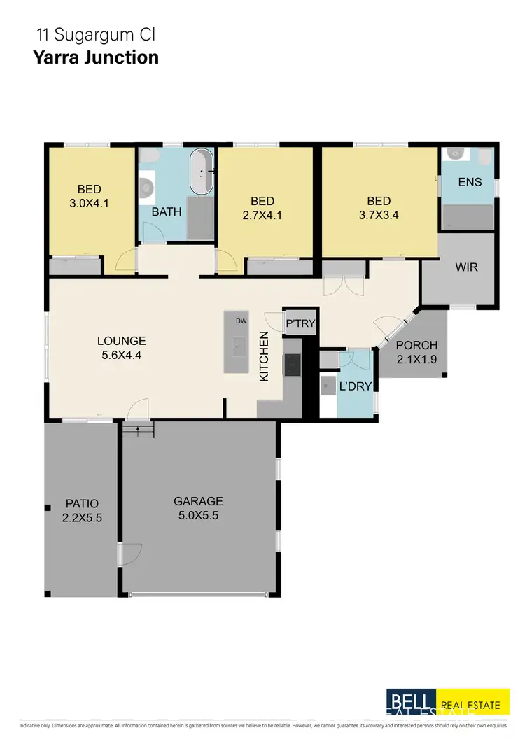 Floorplan of Homely house listing, 11 Sugargum Close, Yarra Junction VIC 3797