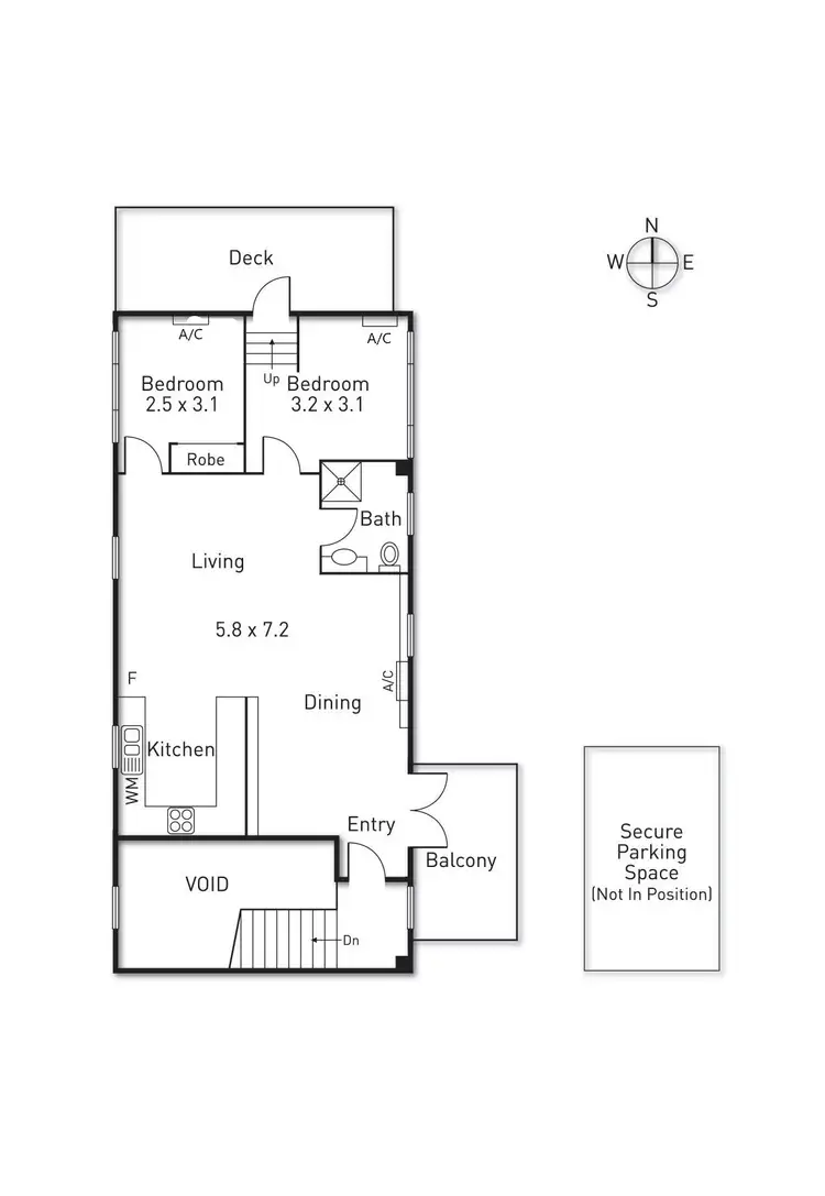 Floorplan of Homely apartment listing, 322/45 Victoria Parade, Collingwood VIC 3066