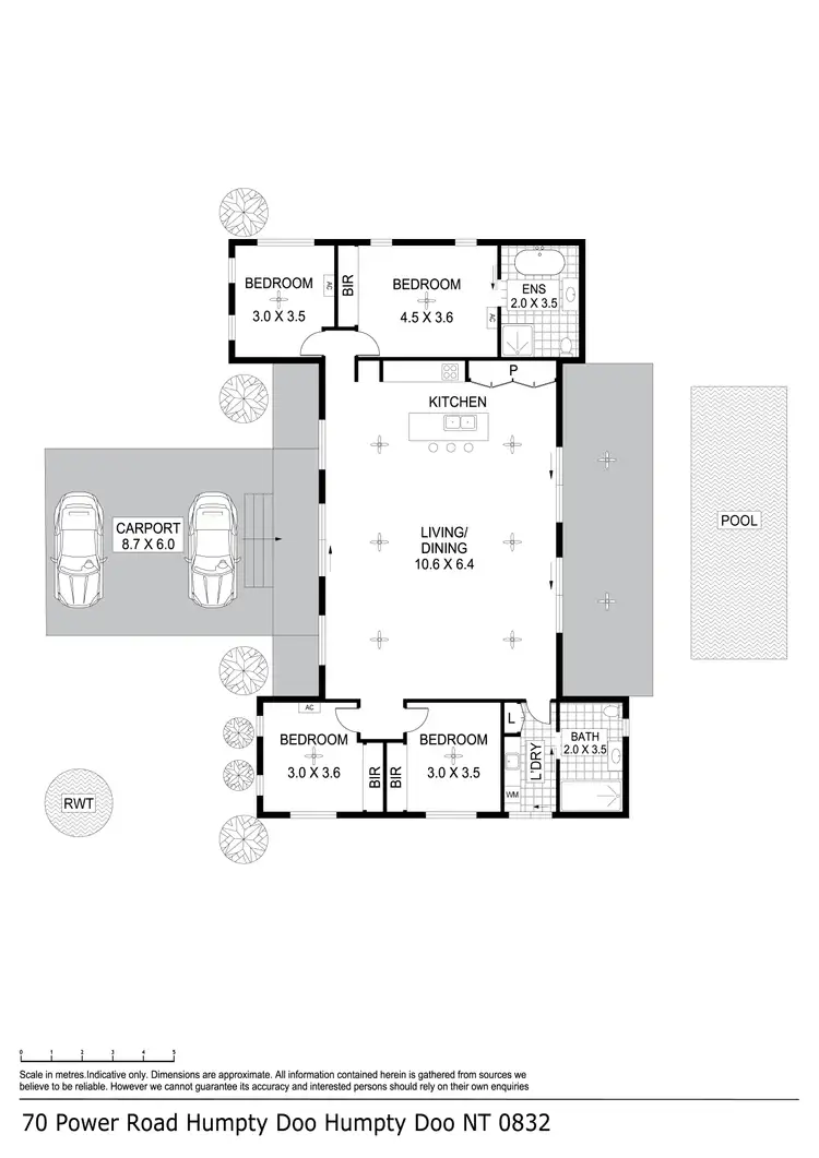 Floorplan of Homely house listing, 70 Power Road, Humpty Doo NT 836