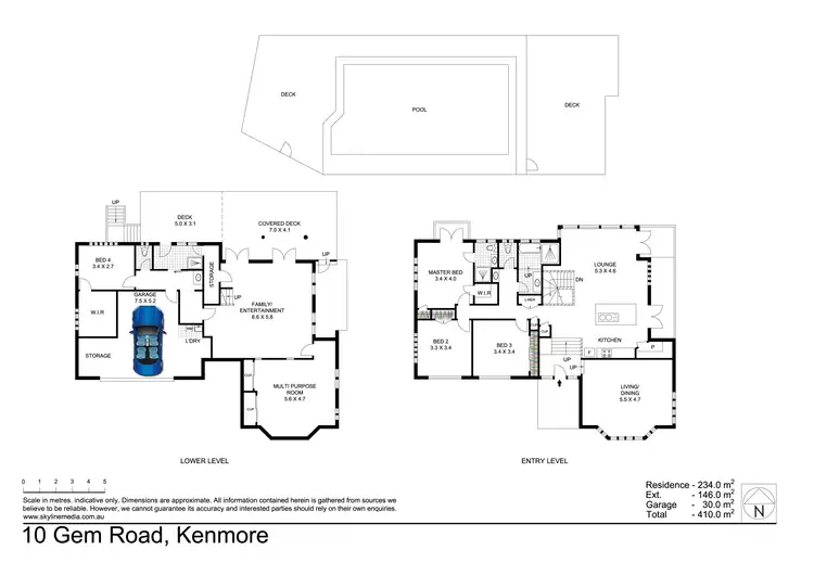 Floorplan of Homely house listing, 10 Gem Road, Kenmore QLD 4069