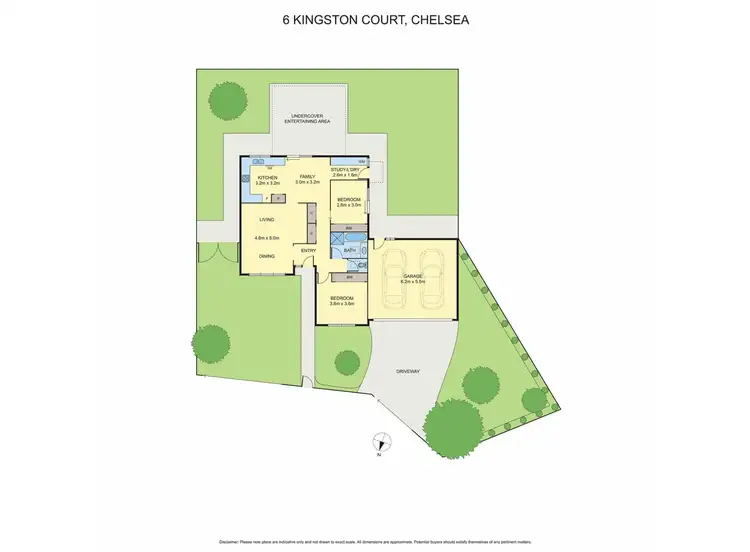 Floorplan of Homely house listing, 6 Kingston Court, Chelsea VIC 3196