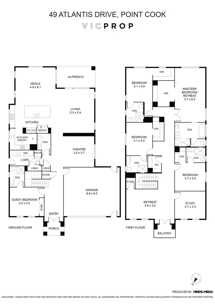 Floorplan of Homely house listing, 49 Atlantis Drive, Point Cook VIC 3030