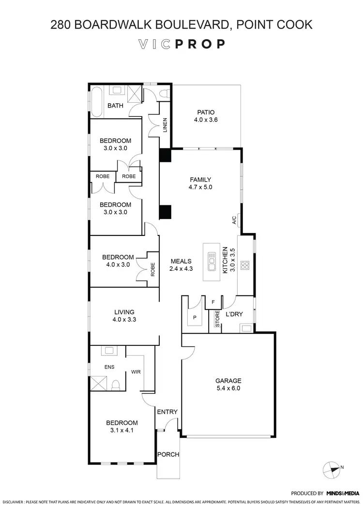 Floorplan of Homely house listing, 280 Boardwalk Boulevard, Point Cook VIC 3030