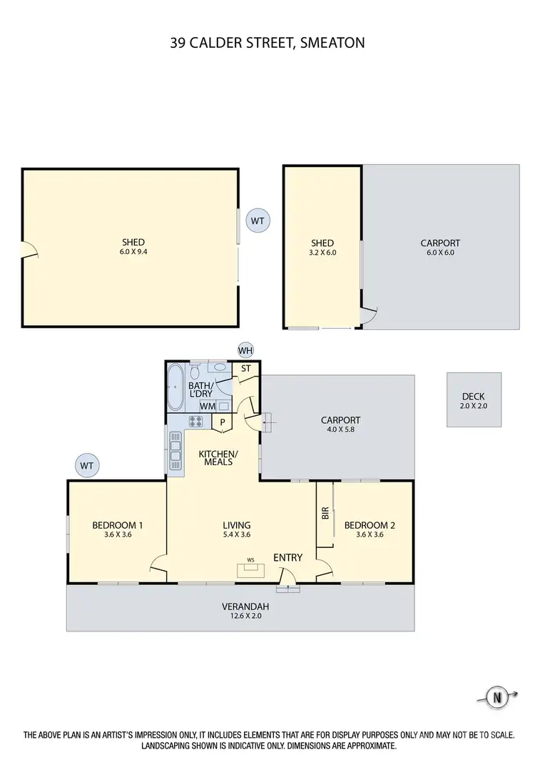 Floorplan of Homely house listing, 39 Calder Street, Smeaton VIC 3364