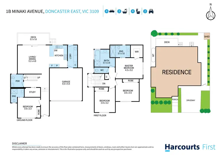Floorplan of Homely house listing, 1B Minaki Avenue, Doncaster East VIC 3109