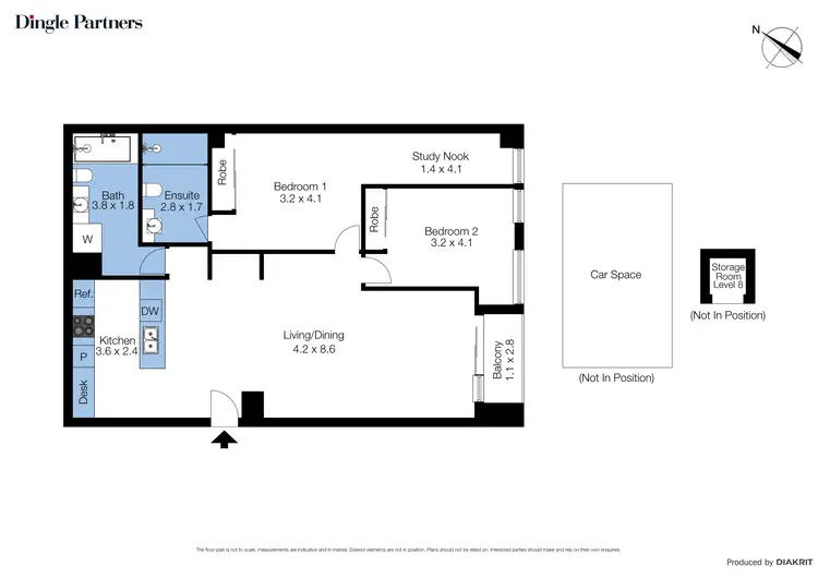 Floorplan of Homely apartment listing, 806/225 Elizabeth Street, Melbourne VIC 3000