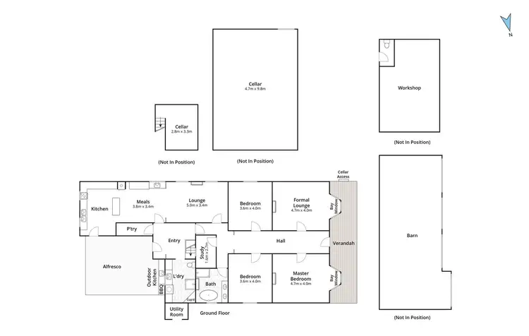 Floorplan of Homely house listing, 31 Service Street, Clunes VIC 3370
