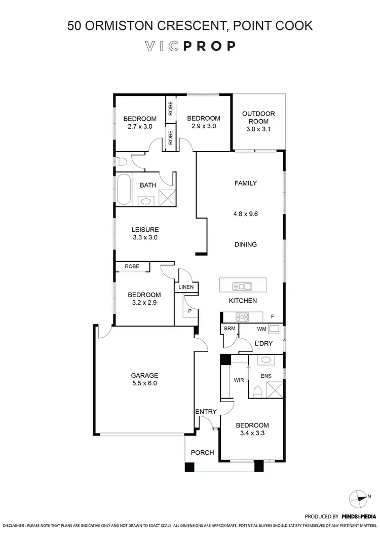 Floorplan of Homely house listing, 50 Ormiston Crescent, Werribee VIC 3030