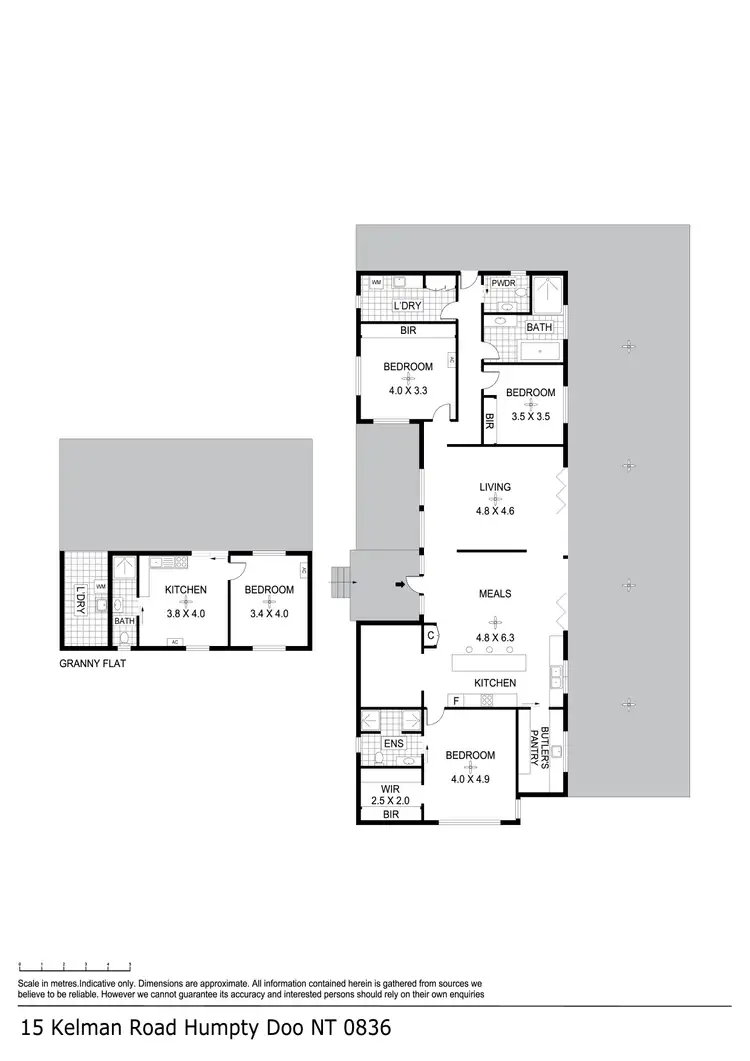 Floorplan of Homely house listing, 15 Kelman Road, Humpty Doo NT 836