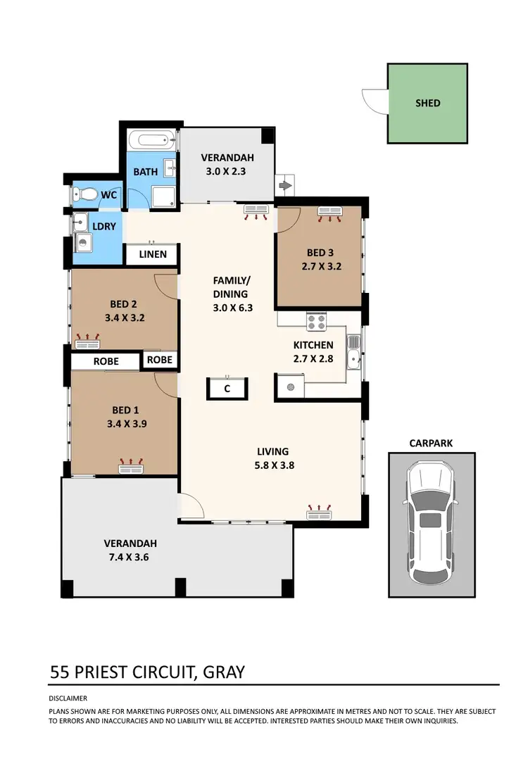 Floorplan of Homely house listing, 55 Priest Circuit, Gray NT 830