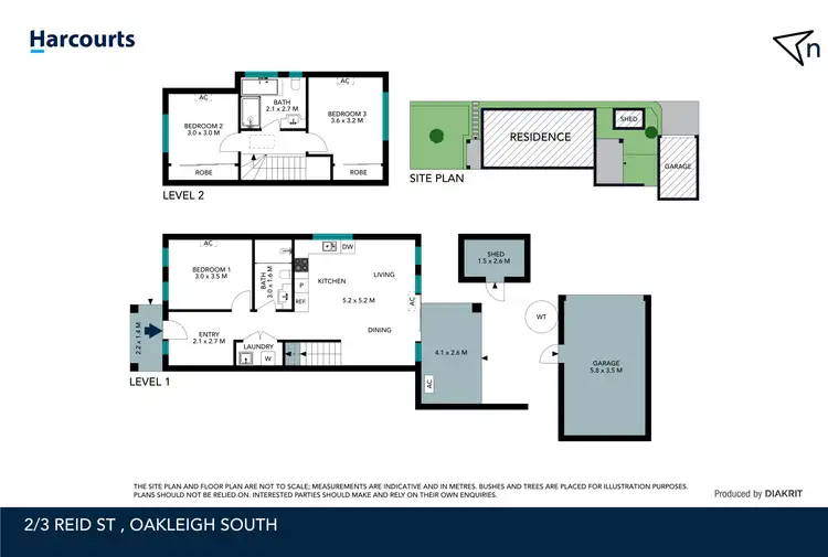 Floorplan of Homely townhouse listing, 2/3 Reid Street, Oakleigh South VIC 3167