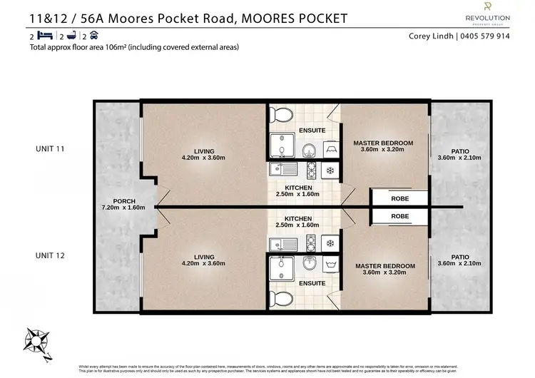 Floorplan of Homely unit listing, 11-12/56A Moores Pocket Road, Moores Pocket QLD 4305