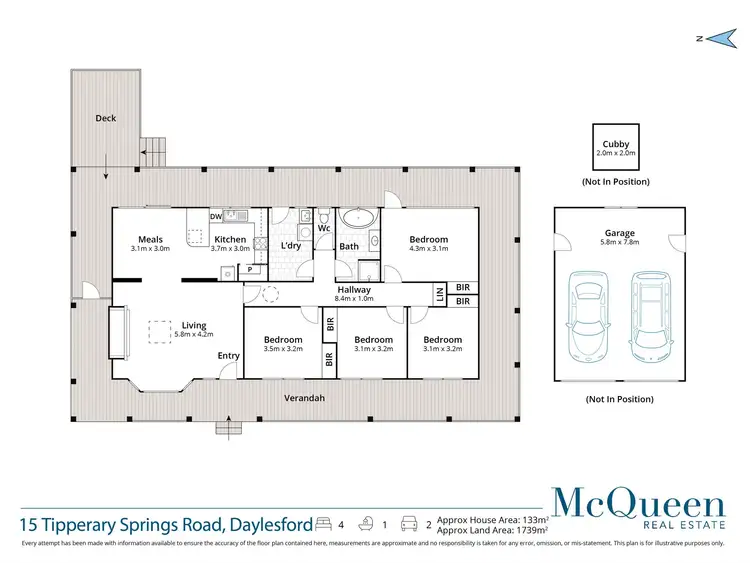 Floorplan of Homely house listing, 15 Tipperary Springs Road, Daylesford VIC 3460