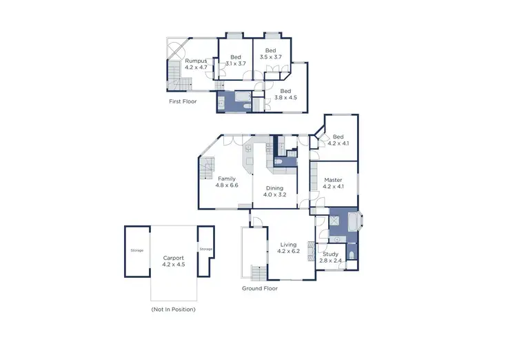 Floorplan of Homely house listing, 4 Lunar Crescent, Vermont VIC 3133