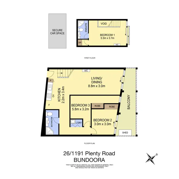 Floorplan of Homely apartment listing, 26/1191 Plenty Road, Bundoora VIC 3083