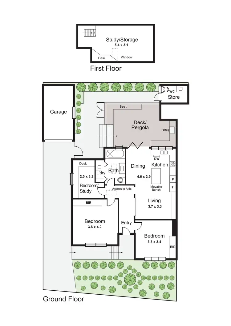 Floorplan of Homely house listing, 4 Palm Court, St Kilda East VIC 3183
