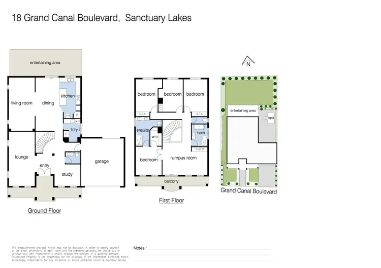 Floorplan of Homely house listing, 18 Grand Canal Boulevard, Sanctuary Lakes VIC 3030