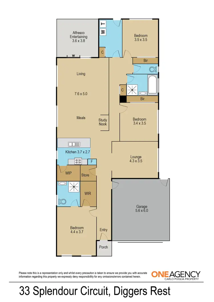 Floorplan of Homely house listing, 33 Splendour Circuit, Diggers Rest VIC 3427