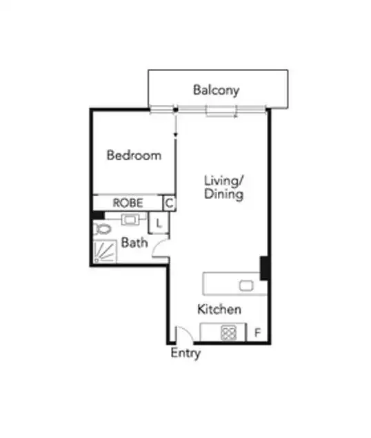 Floorplan of Homely apartment listing, 908/63 Whiteman Street, Southbank VIC 3006