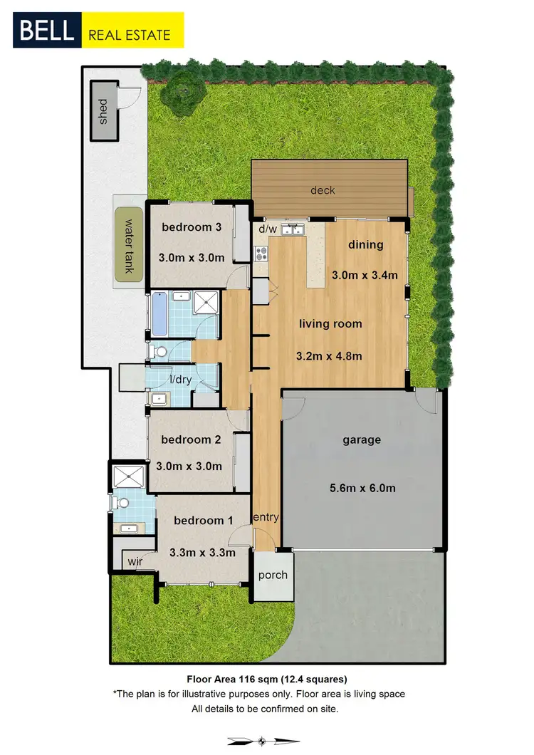 Floorplan of Homely unit listing, 3/5 Elamo Road, Healesville VIC 3777