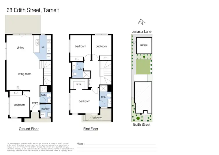 Floorplan of Homely townhouse listing, 68 Edith Street, Tarneit VIC 3029