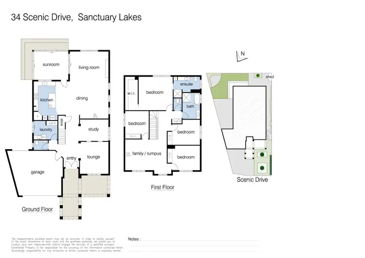 Floorplan of Homely house listing, 34 Scenic Drive, Sanctuary Lakes VIC 3030