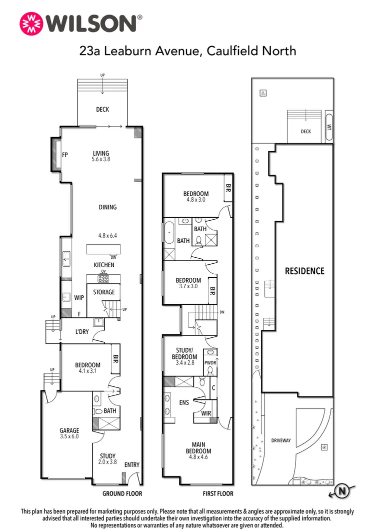 Floorplan of Homely house listing, 23a Leaburn Avenue, Caulfield North VIC 3161