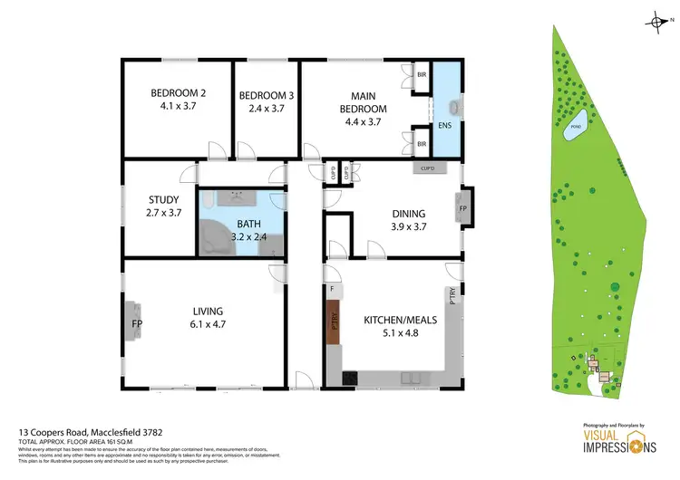 Floorplan of Homely house listing, 13 Coopers Road, Macclesfield VIC 3782